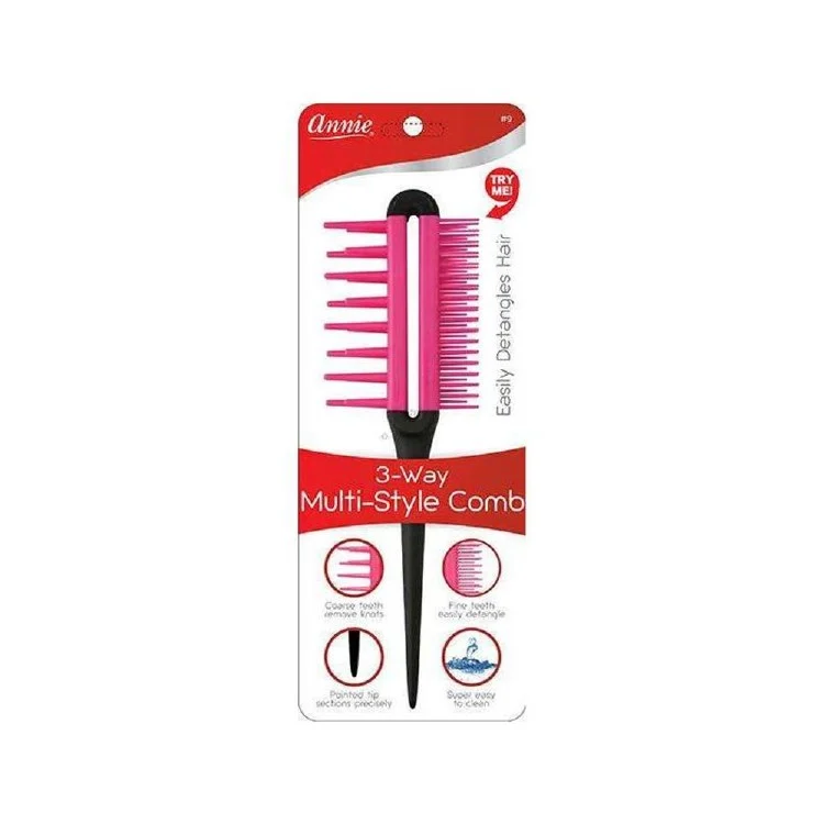 Annie 3-way Multi-Style Comb - #0009