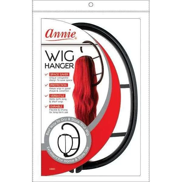Annie Wig Hanger #4883 - Black