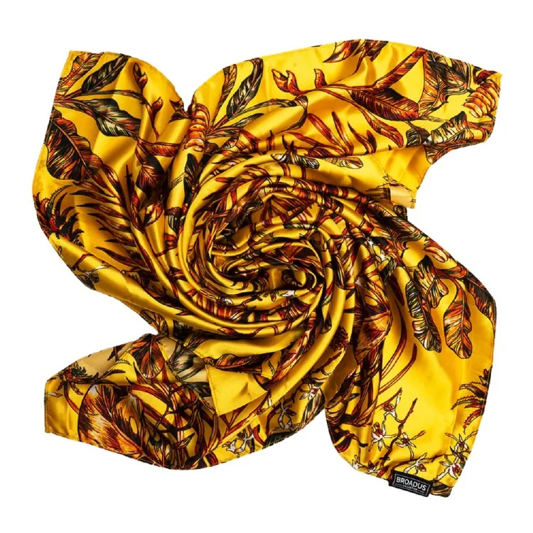 Broadus Collection Square Scarf - 36x36 - #68505 - Golden Tropics
