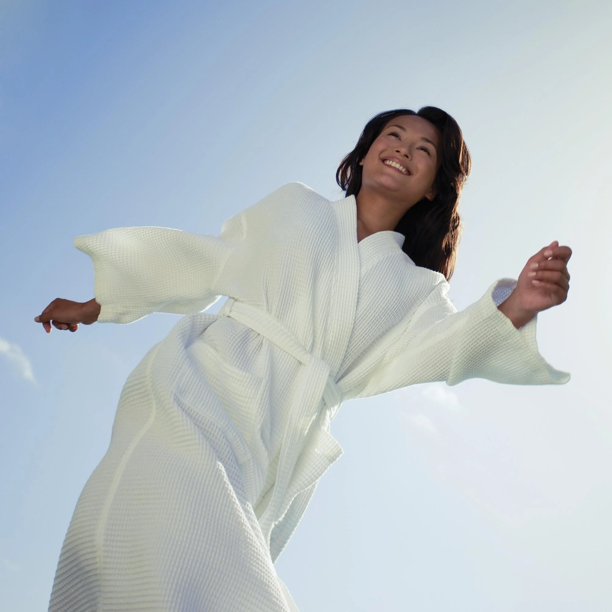 Boca Terry Waffle Weave Kimono Robe