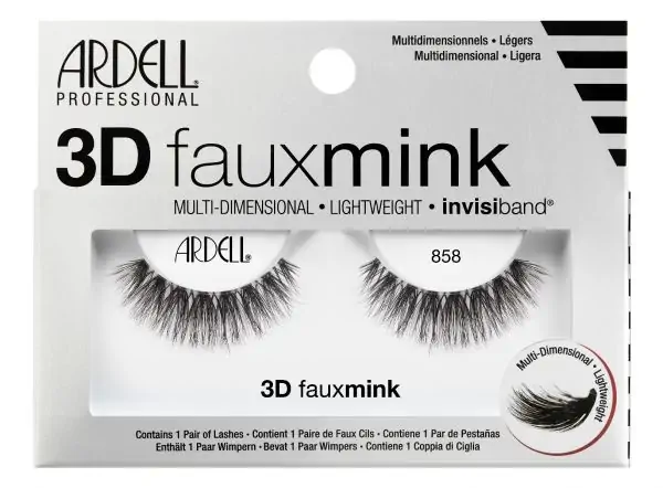Ardell Strip Lashes, 3D Faux Mink 858