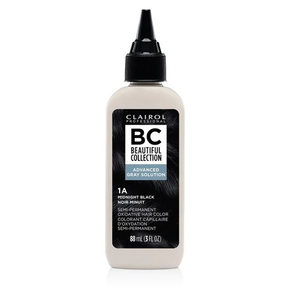 Clairol Beautiful Collection Advanced Semi-Permanent Hair Color 3oz # 1A - Midnight Black