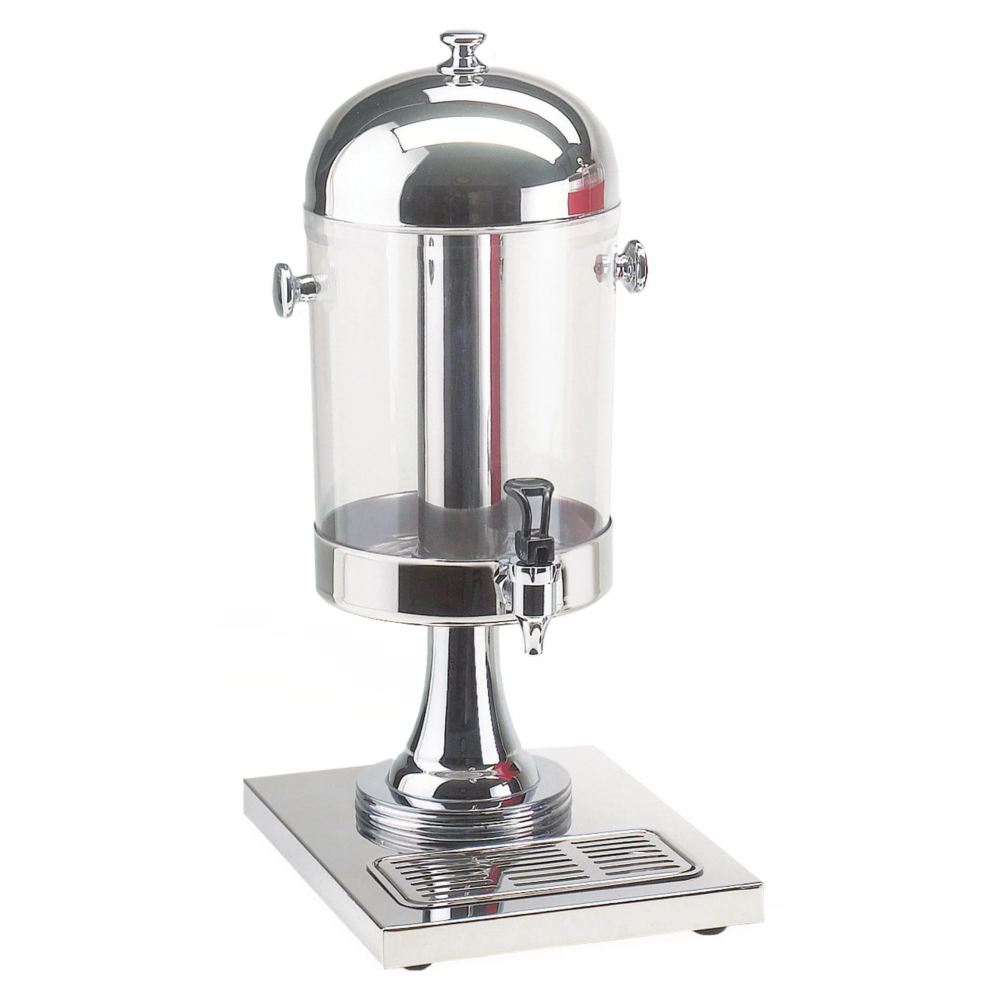 Beverage Dispenser, RoundStainless Steel, 2gal