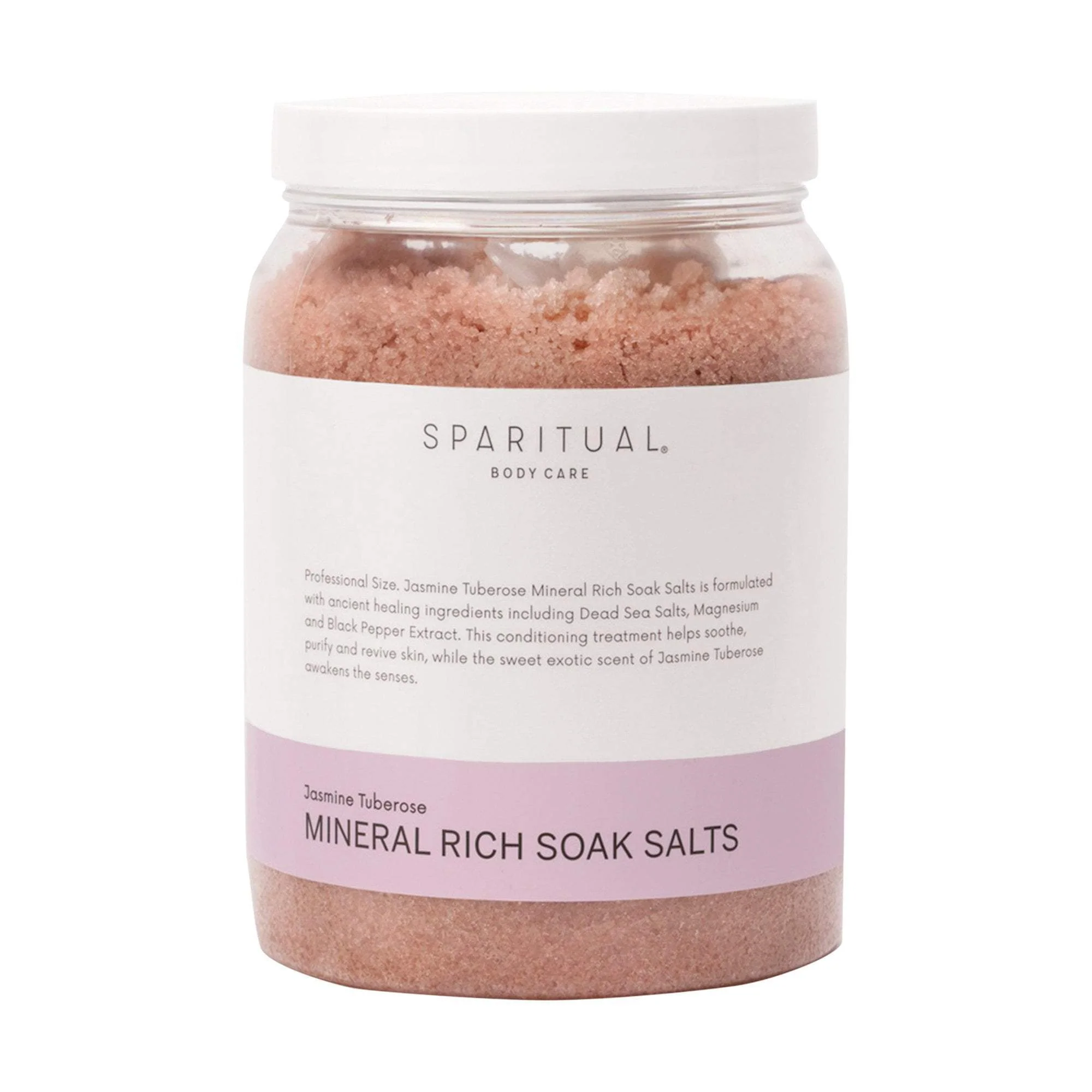 SpaRitual Jasmine Tuberose Mineral Rich Soak Salts, 64 oz