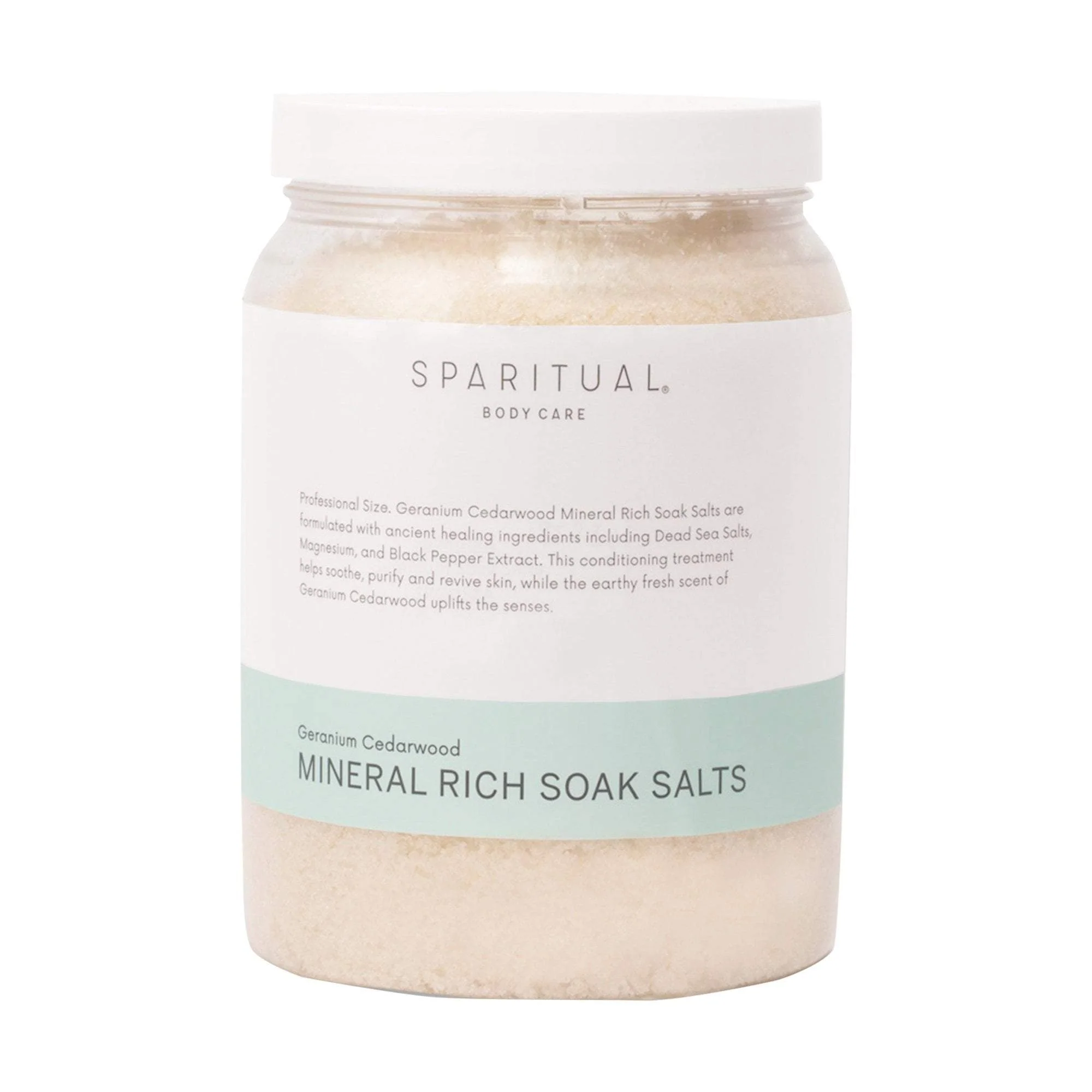 SpaRitual Geranium Cedarwood Mineral Rich Soak Salts, 64 oz
