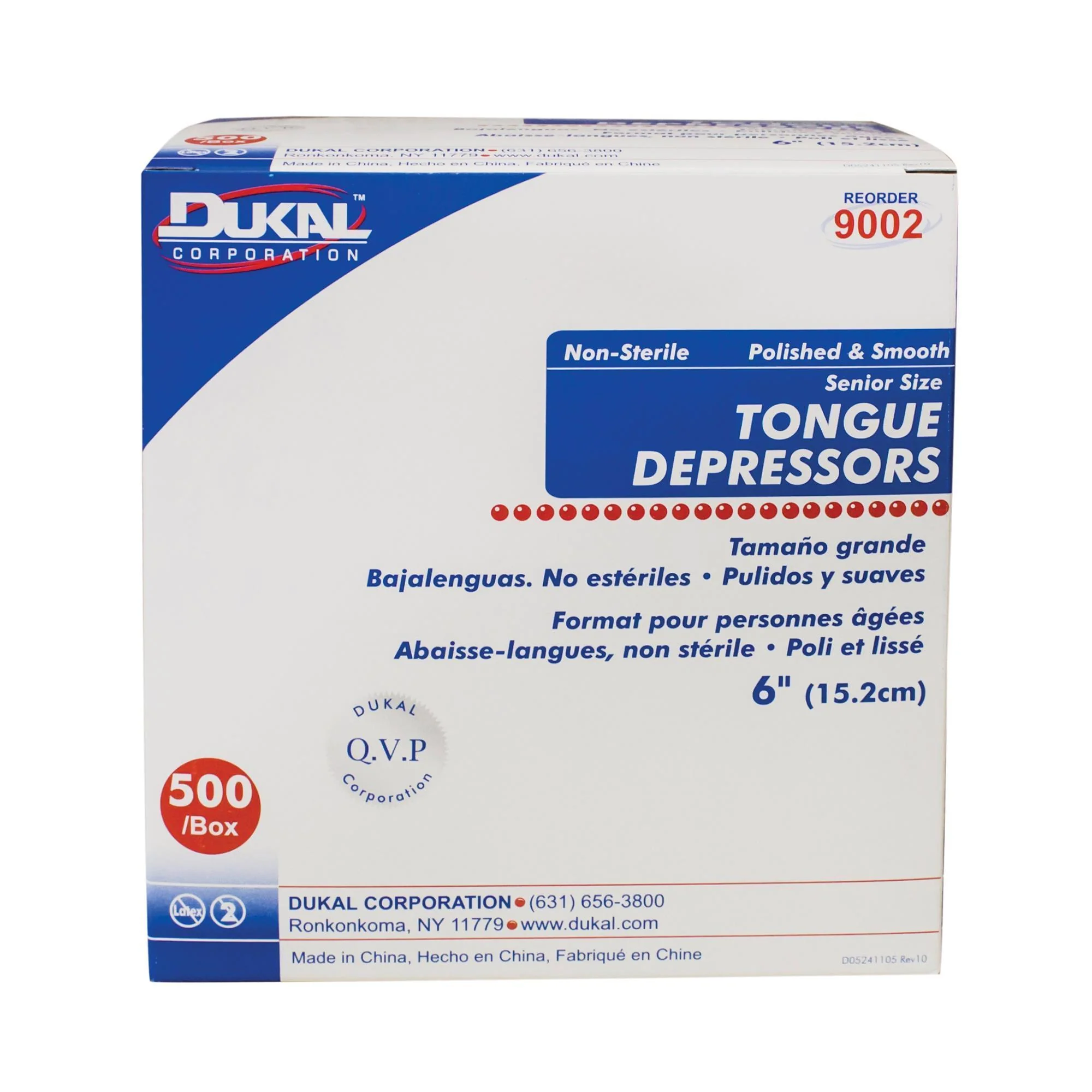 NS Tongue Depressors, 3/4” x 6”, large - 500 ct