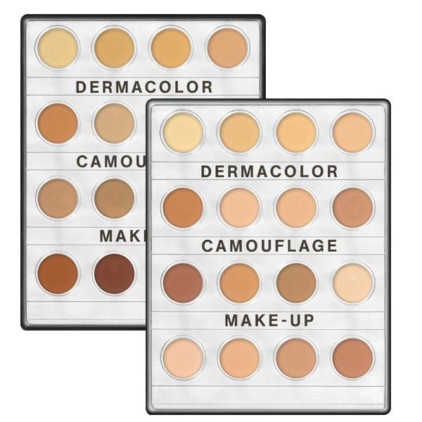 Kryolan Professional Make-Up Dermacolor Camouflage Creme Mini-Palette 16 Colors