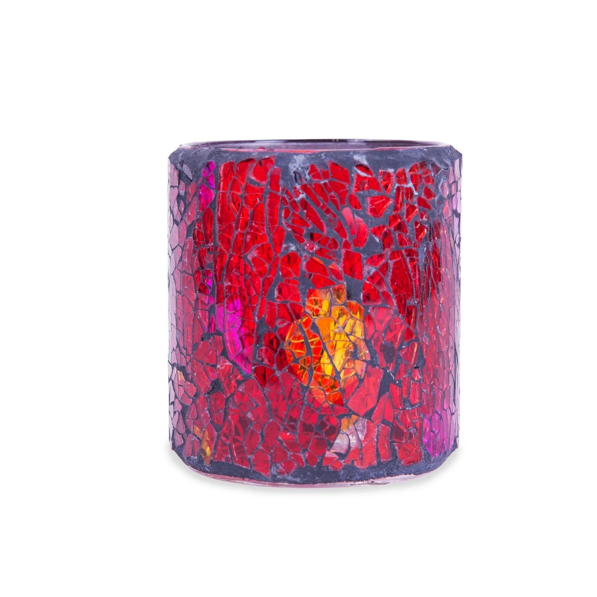 Hollowick Crackle Glass Votive Lamp