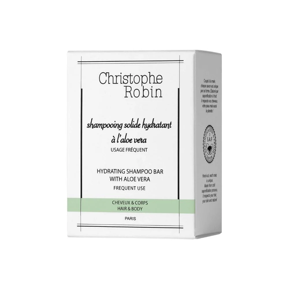 Christophe Robin Hydrating Shampoo Bar with Aloe Vera