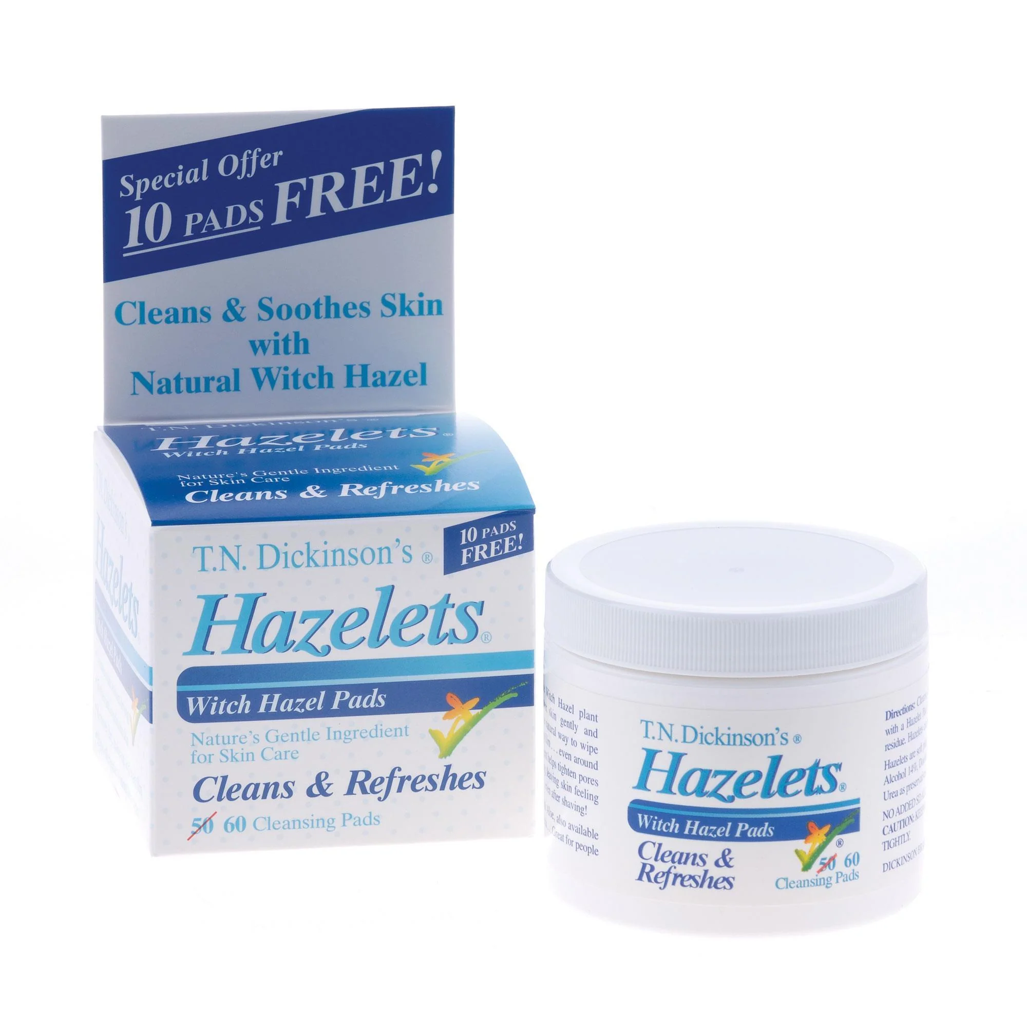 Witch Hazelets Pads, 60 ct