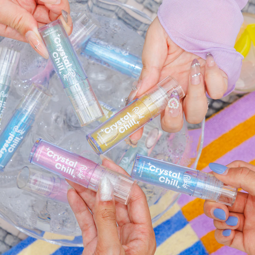 RUDE Crystal Chill Cooling Glitter Lip Gloss