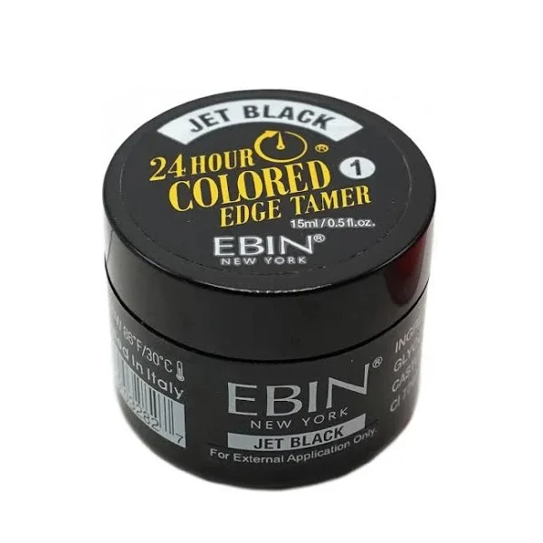 EBIN 24HR Colored Edge Tamer 0.5oz #1 - Jet Black