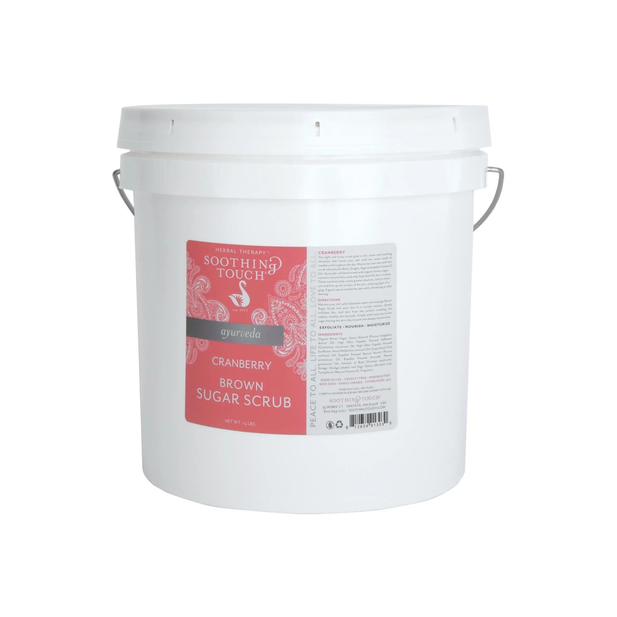 Soothing Touch Brown Sugar Scrub, Cranberry, 15lbs