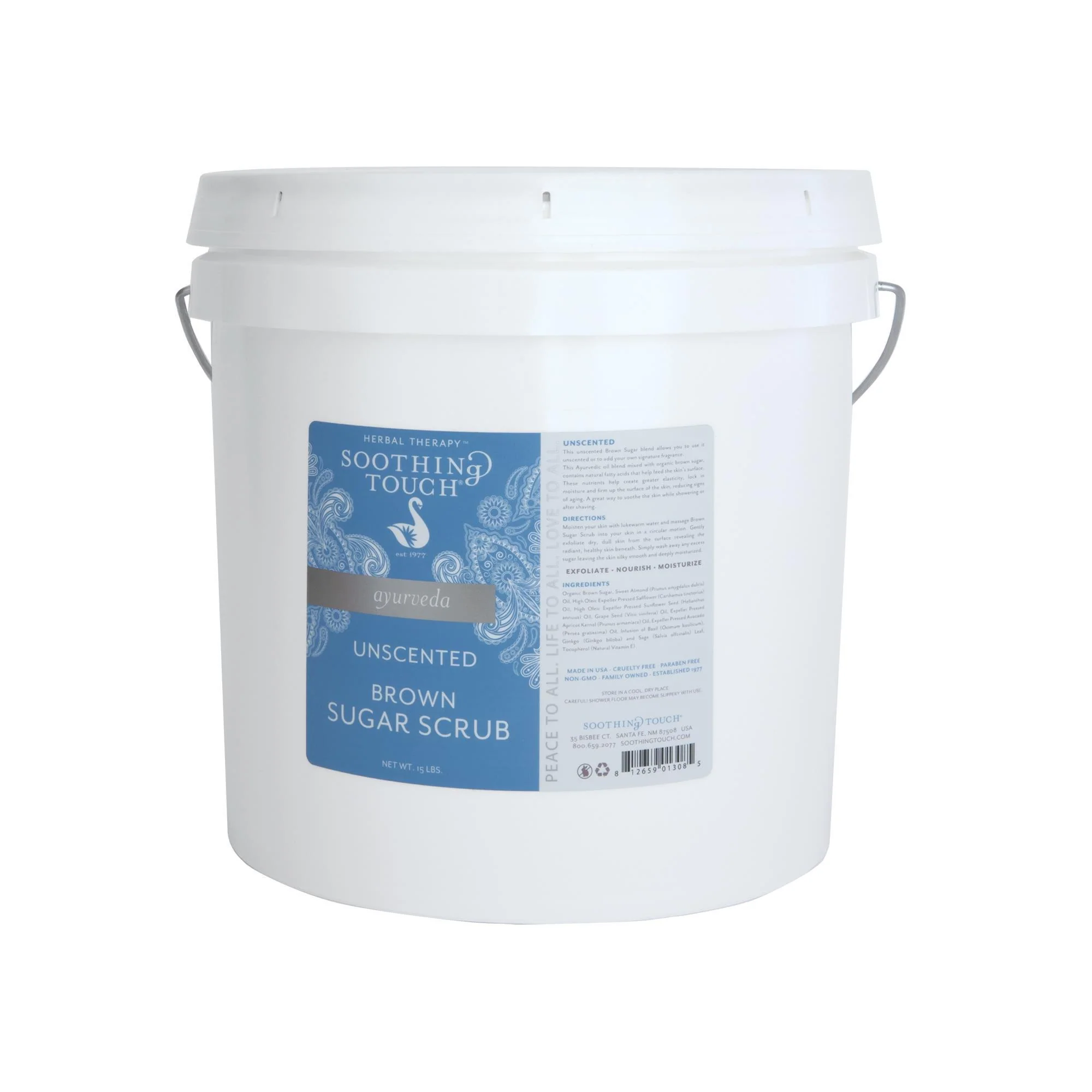 Soothing Touch Brown Sugar Scrub, Unscented, 15lbs