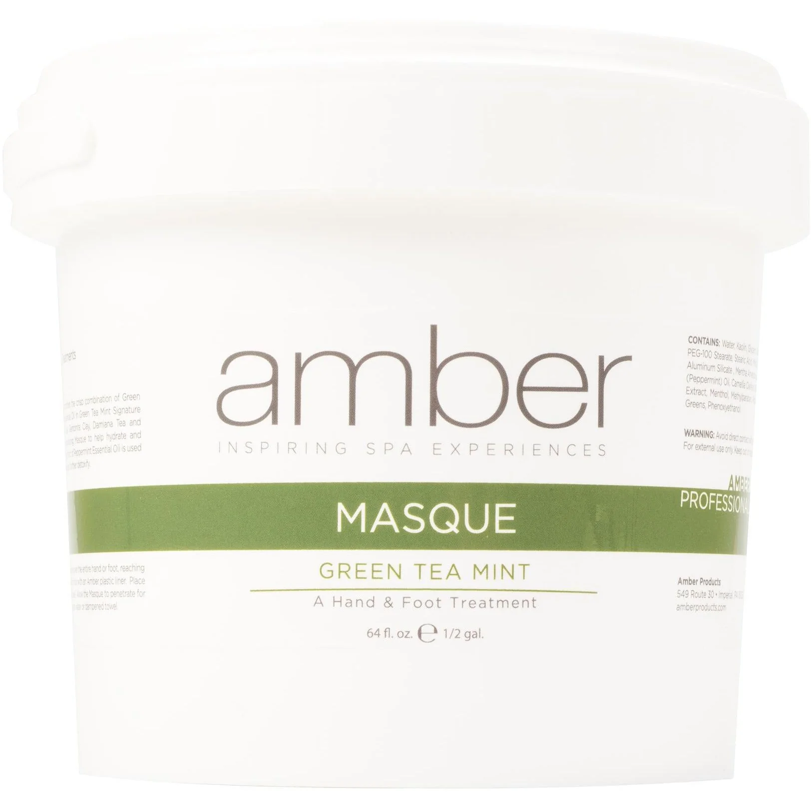 Amber Foot Masque, Green Tea Mint,64 oz