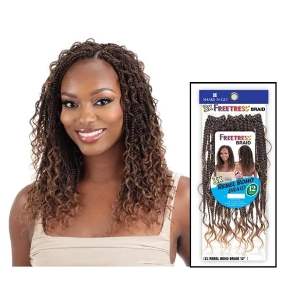 FreeTress 3X Rebel Boho Braid 12 Inch - # 1