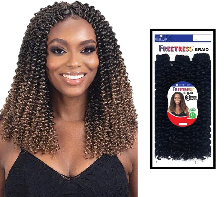 FreeTress Braid 3x Tahiti Water Curl 12 Inch - # 4