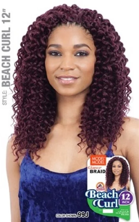 Glance Braid Beach Curl 12 Inch - # 1
