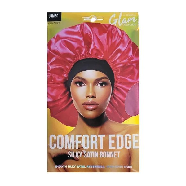 Glam Jumbo Comfort Edge Silky Satin Bonnet #26316 - Assorted color
