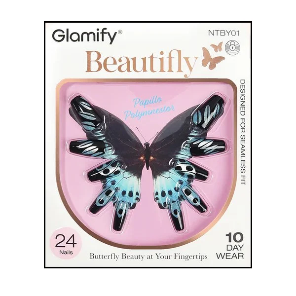 Glamify Beautifly Press on Nails#NTBY01