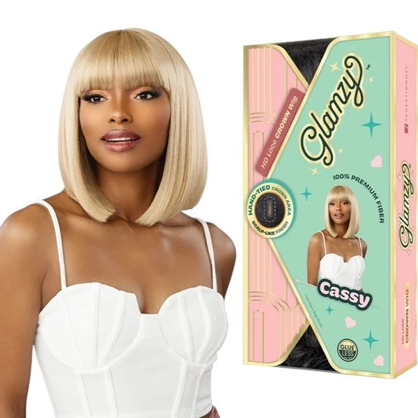 Glamzy HD Lace Crown Wig - CASSY - # ASH BLUE