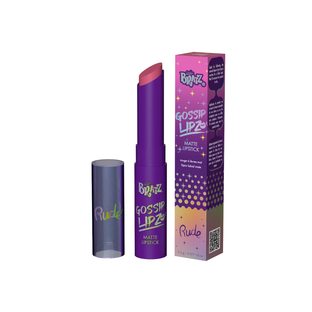 RUDE Bratz Gossip Lipz Matte Lipstick