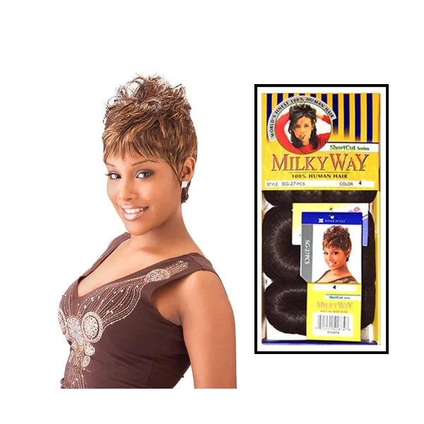 Milky Way 100% Human Hair Short Cut Series SG-27pcs - # 1