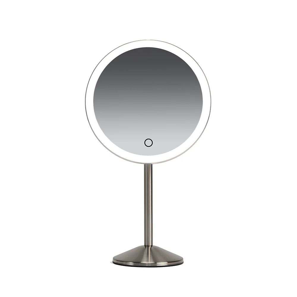 Ilios Lighting Rechargeable Round Table Mirror
