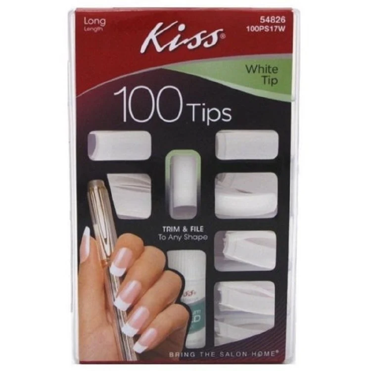 Kiss Pllan Nail Kit - White Tip 100PS17W