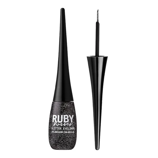 Ruby Kisses Eye Bling Glitter Eyeliner #GLE01 - Glitz N' Black