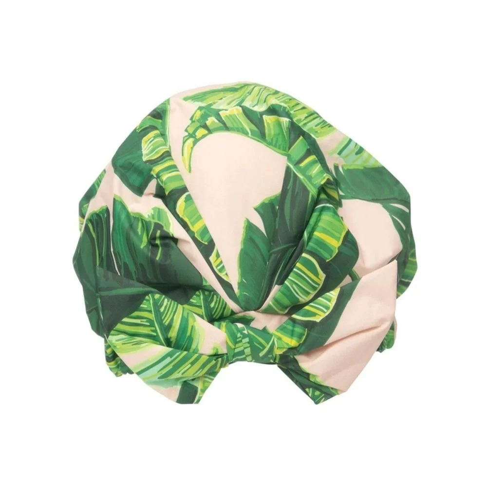 Kitsch Luxe Shower Cap Palm Leaves