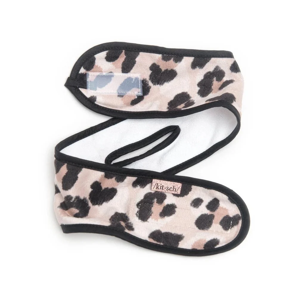 Kitsch Microfiber Spa Headband Leopard