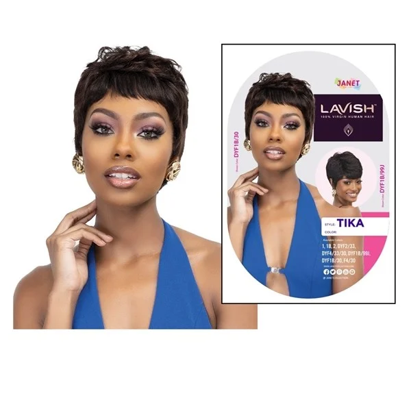 Lavish 100% Natural Virgin Remy Human Hair Wig - Tika - # 1