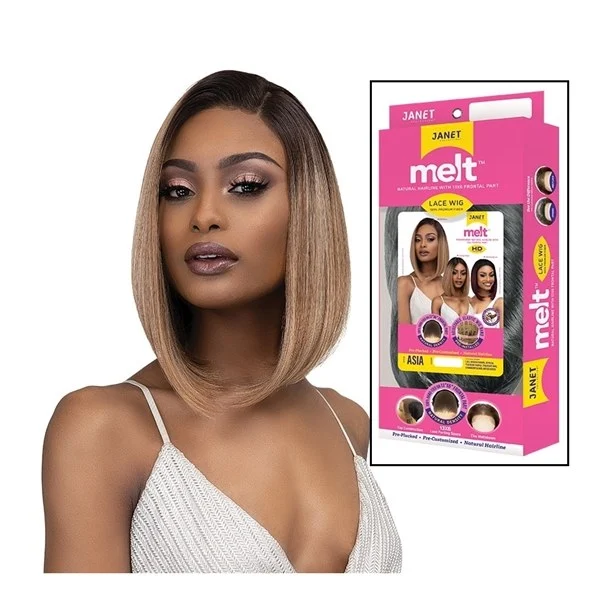 Melt Swiss Lace Front Wig - Asia - # M.BLYG/CARAMEL