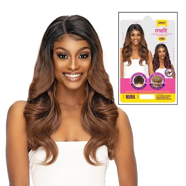 Melt Swiss Lace Front Wig - Nura - # BUTTER SCOTCH