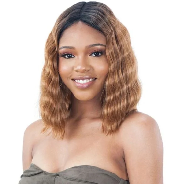 Model Model Lace To Lace Wig Triple Barrel Curl 010 - # 1B