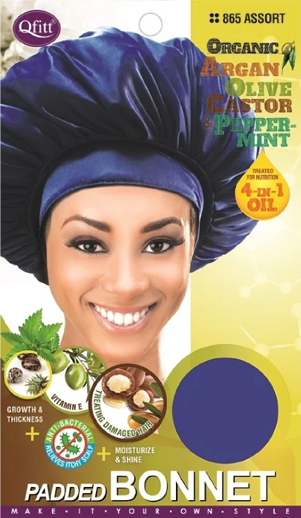 QFitt Padded Bonnet Assorted Colors #865
