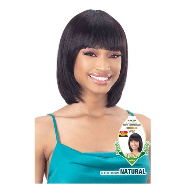 Naked Brazilian Human Hair Premium Wig - Melia - # NATURAL