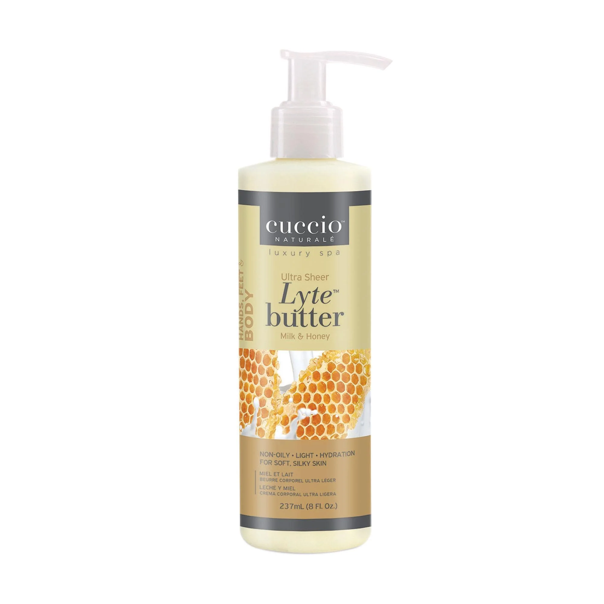 Cuccio Lyte Ultra Sheer Body Butter, Milk & Honey