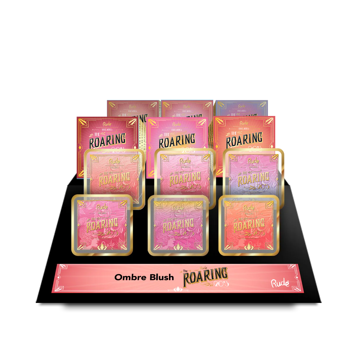 RUDE The Roaring 20's Ombre Blush Display Set, 48 PCS