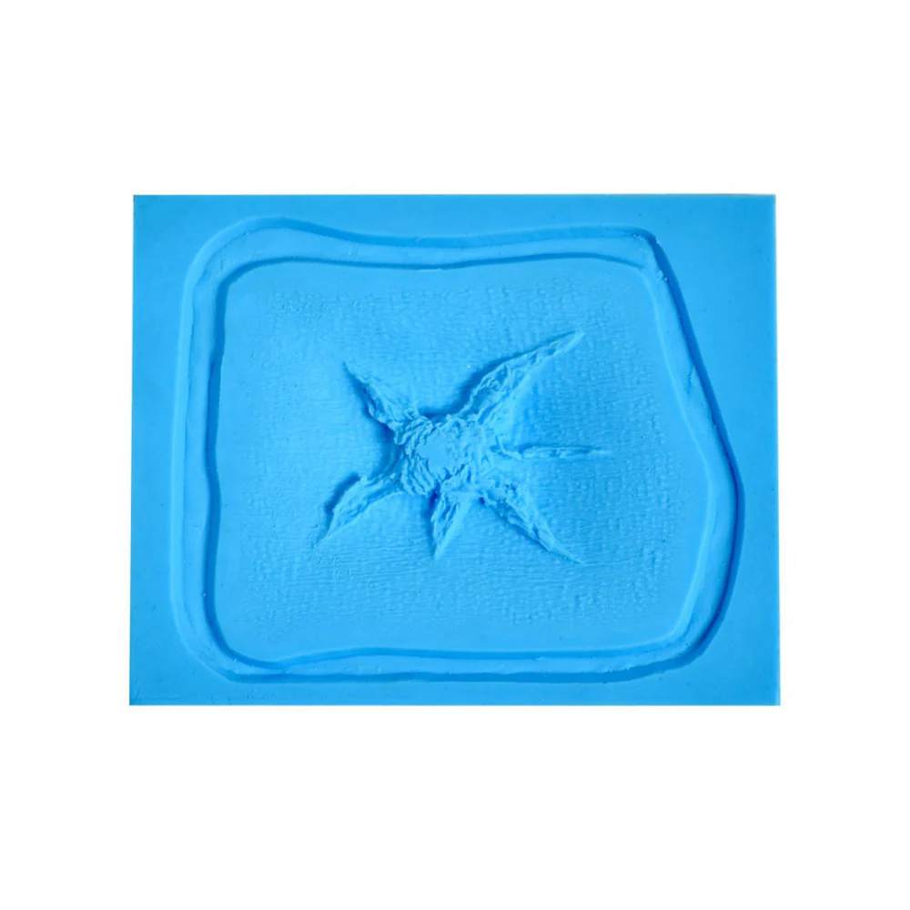 P.T.M. Platinum Silicone Hi-Ro Slip Molds Blown Out 6pt Exit Wound