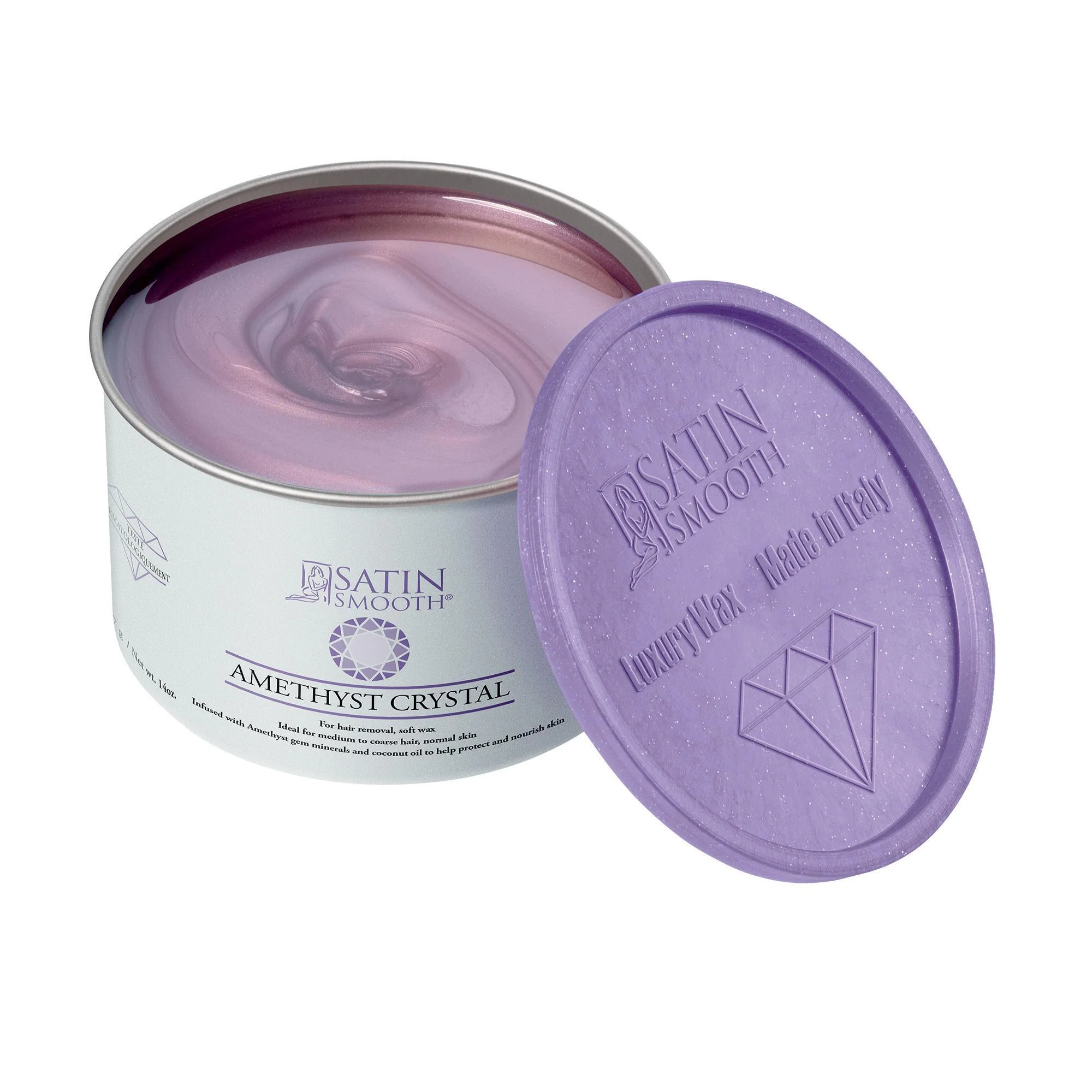 Satin Smooth Soft Wax, Amethyst Crystal, 14 oz