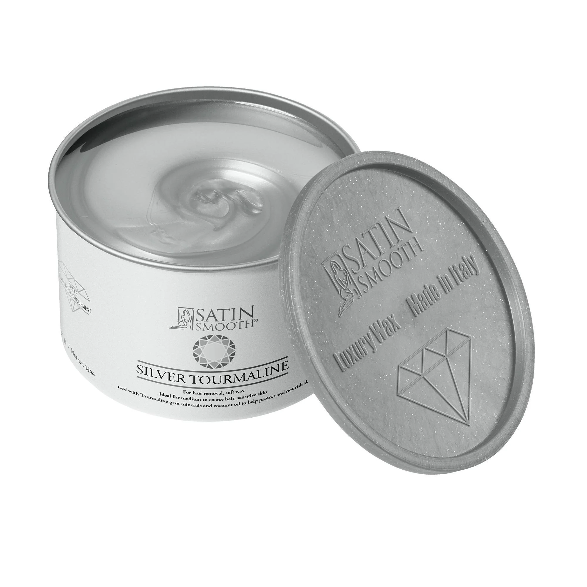 Satin Smooth Soft Wax, Silver Tourmaline, 14 oz
