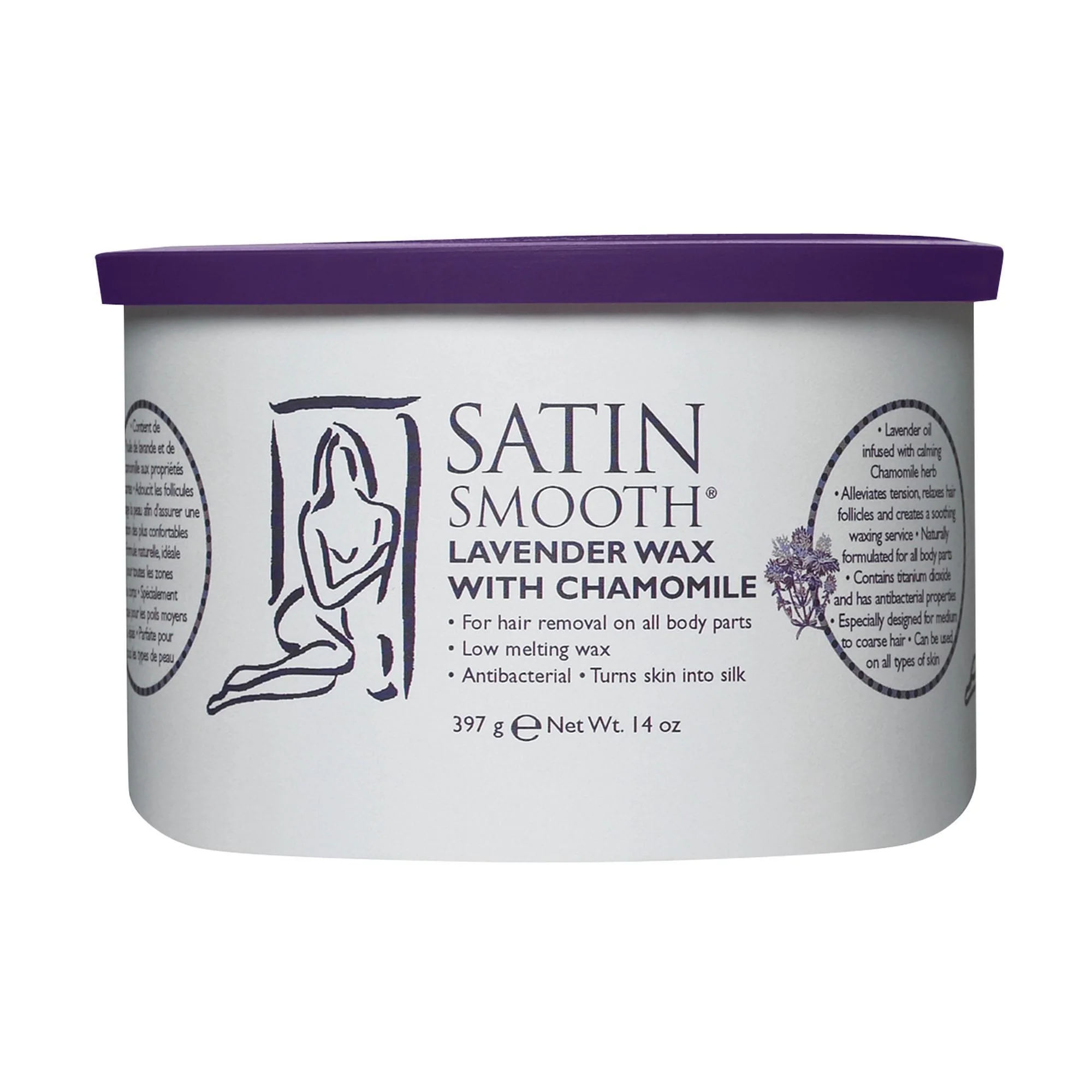 Satin Smooth Soft Wax, Lavender, 14 oz