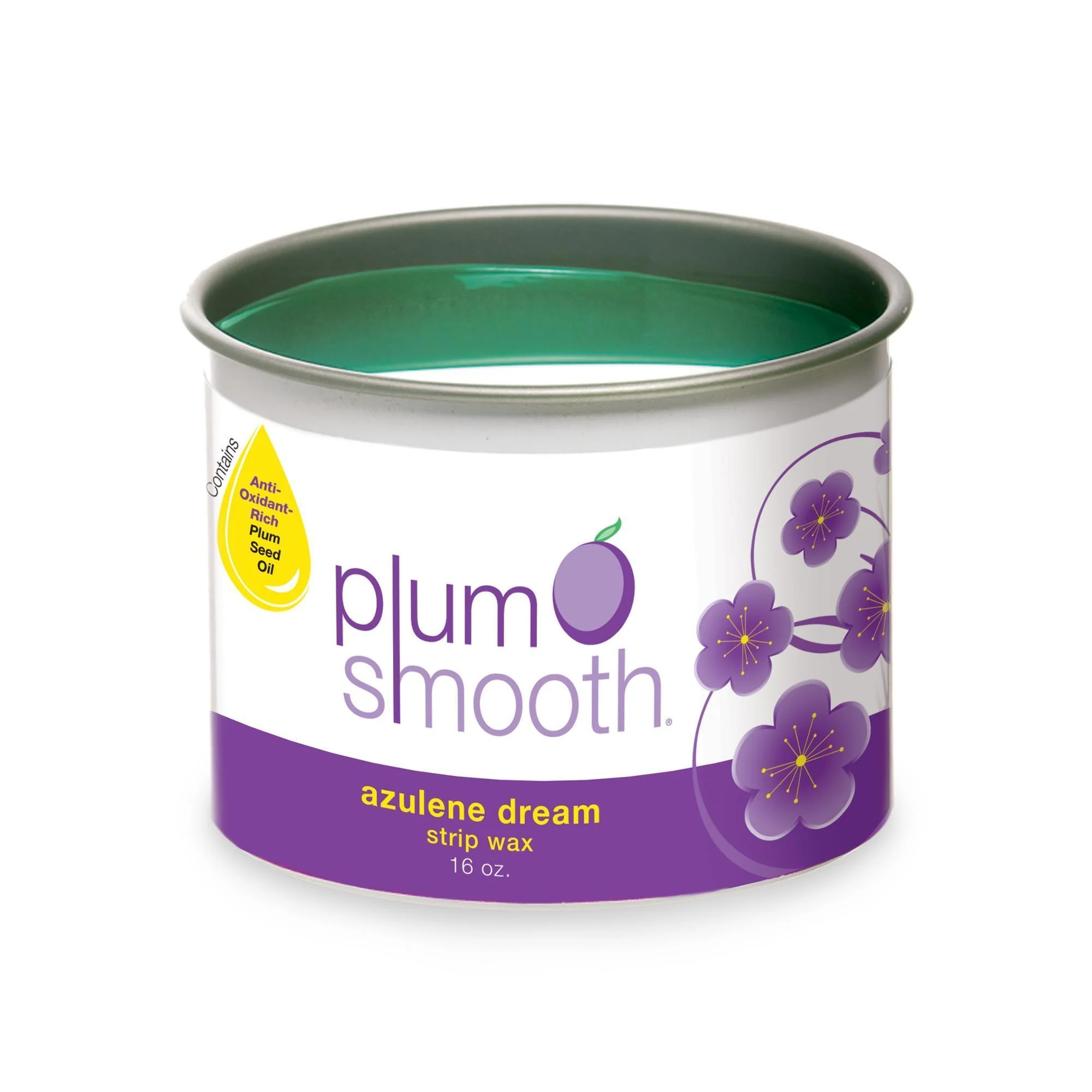 Plum Smooth Soft Wax, Azulene Dream, 16 oz