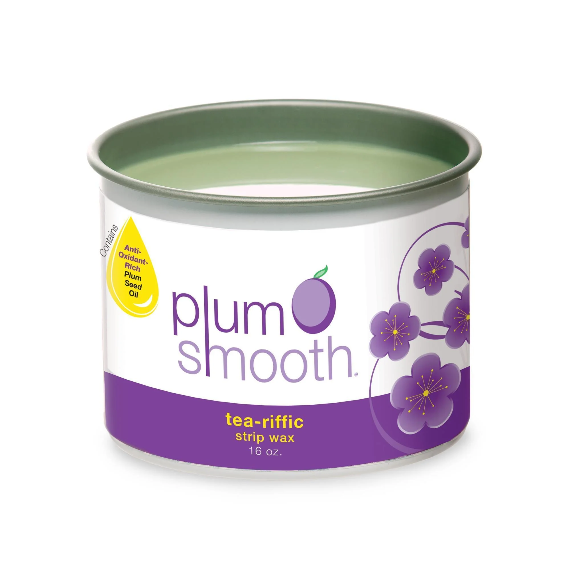 Plum Smooth Soft Wax, Tea-Riffic, 16 oz