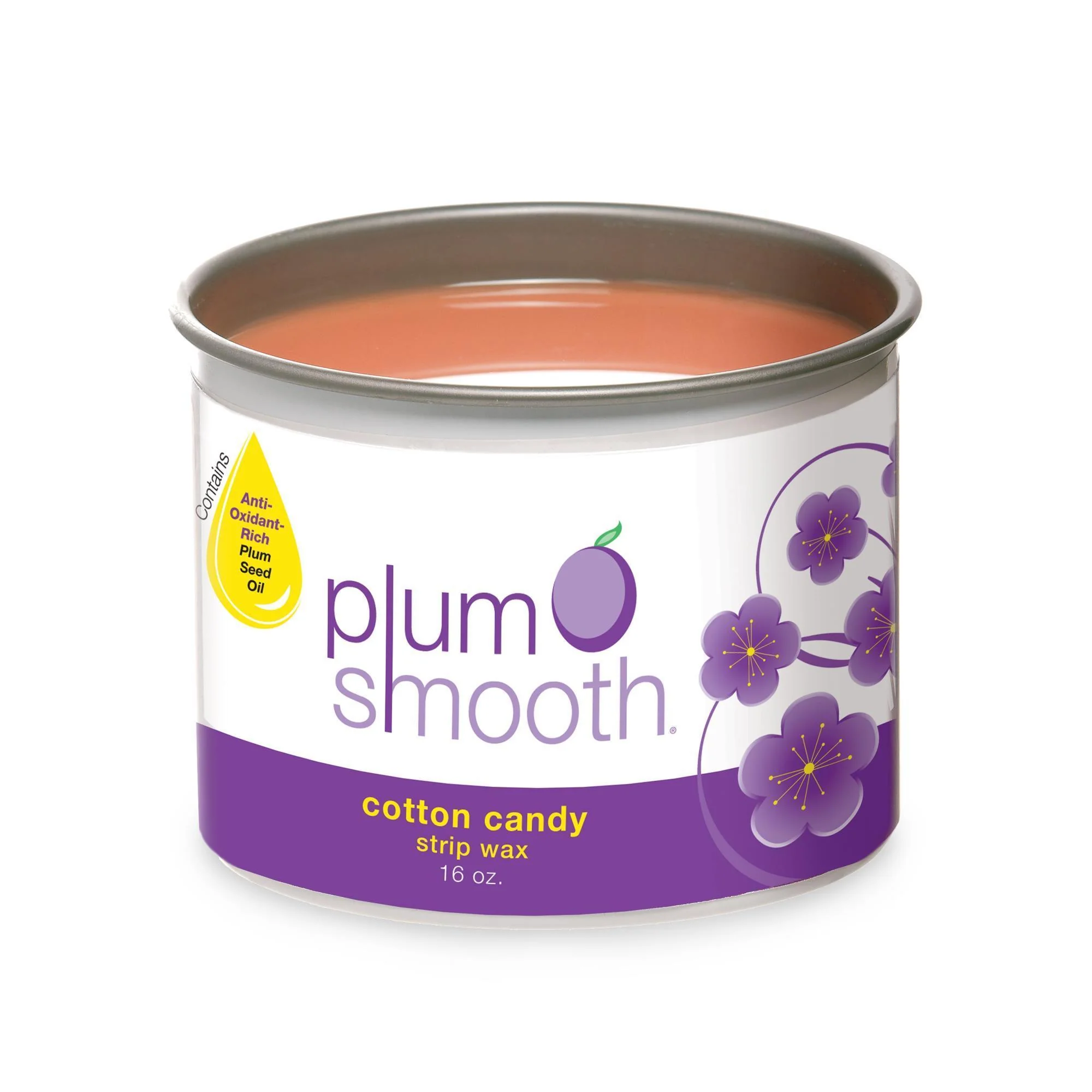 Plum Smooth Soft Wax, Cotton Candy, 16 oz