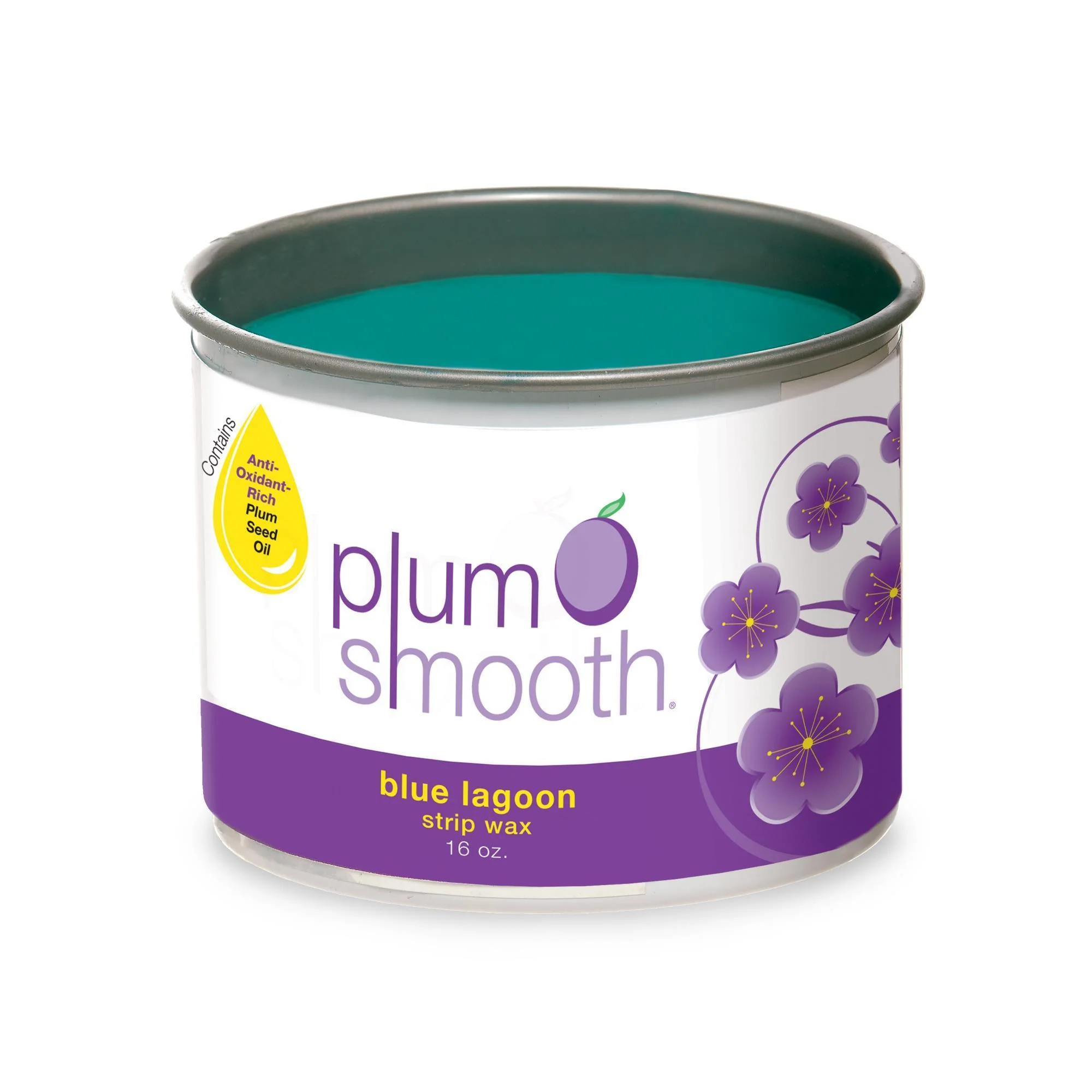 Plum Smooth Soft Wax, Blue Lagoon, 16 oz
