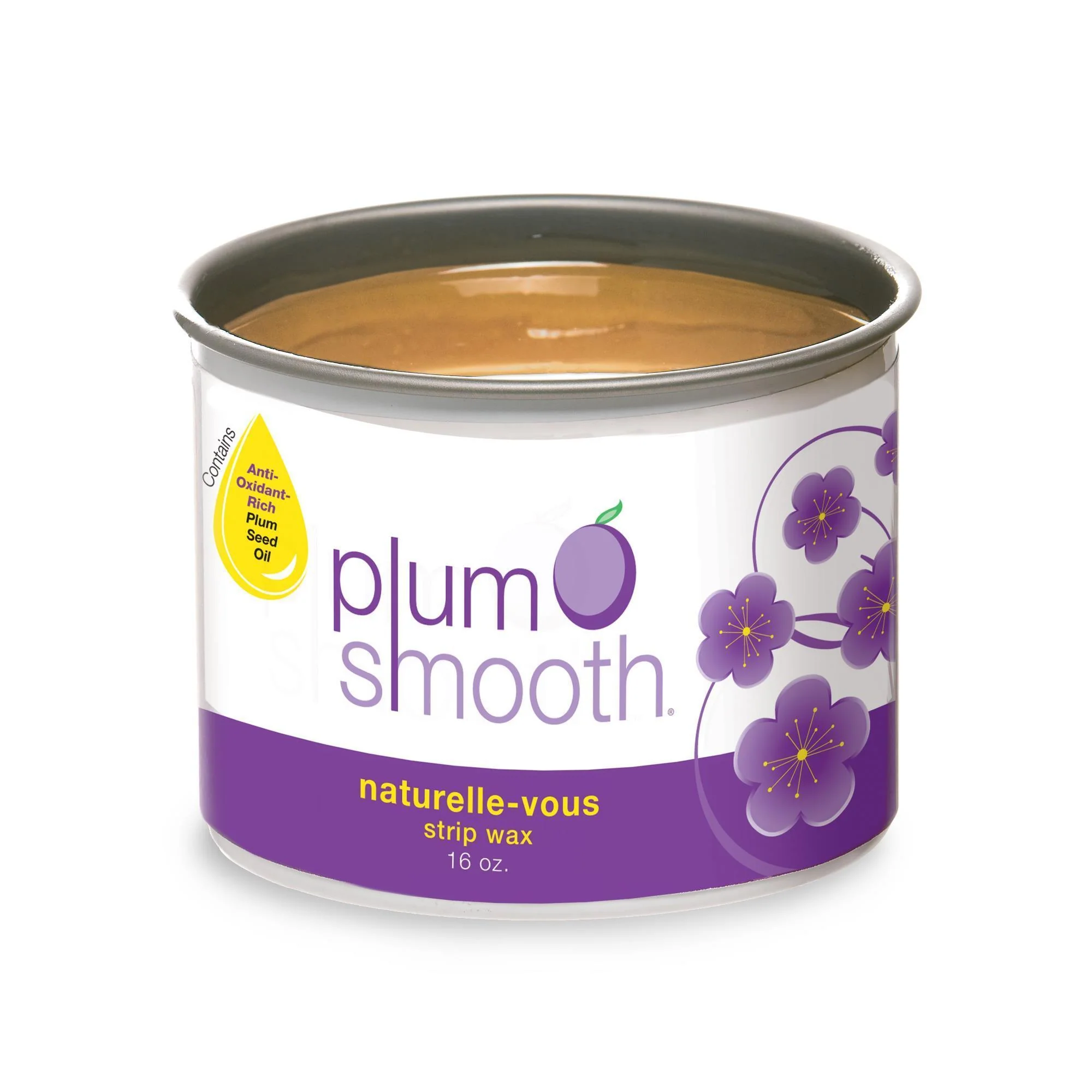 Plum Smooth Soft Wax, Naturelle-Vous, 16 oz