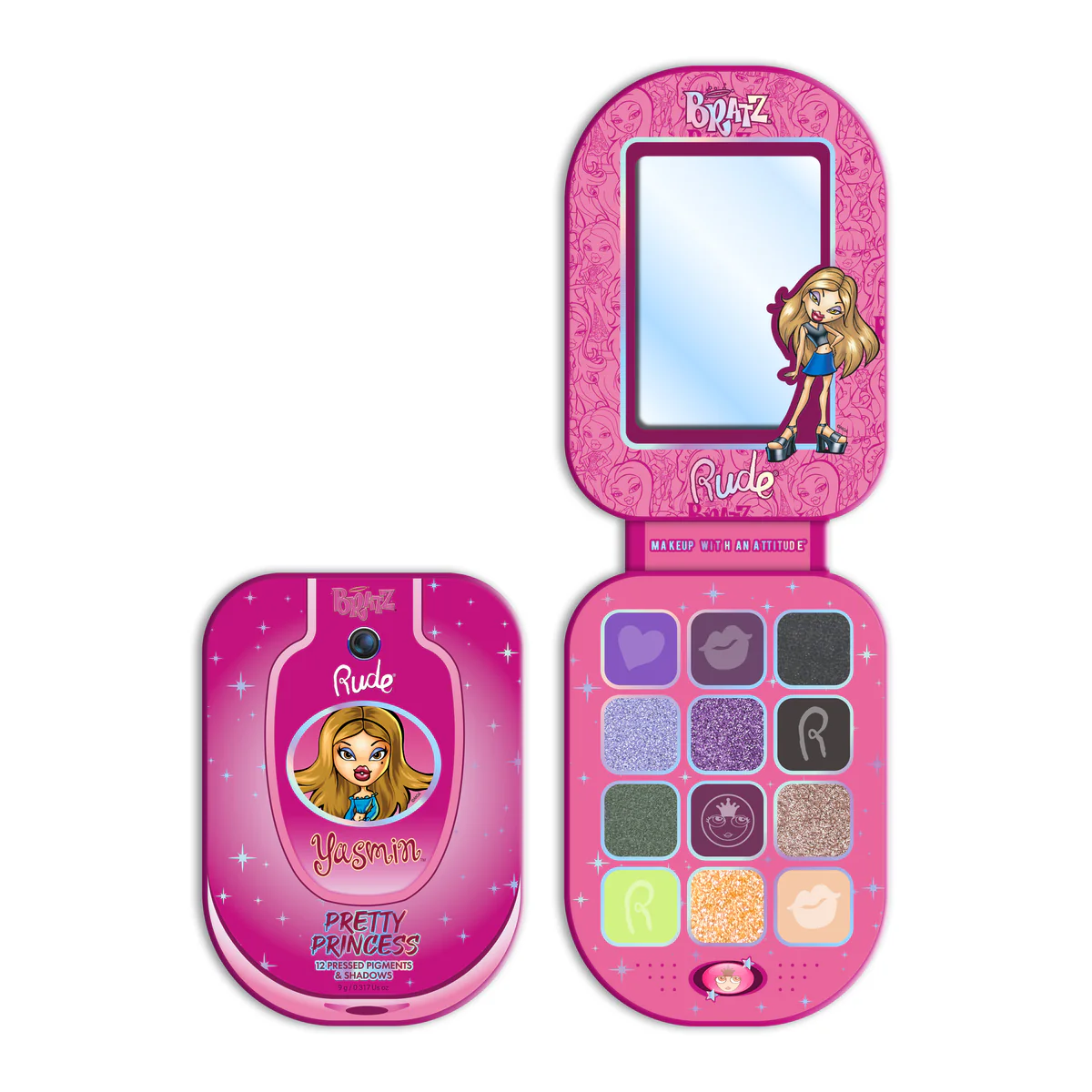 RUDE Bratz Yasmin Eyeshadow Palette - Pretty Princess
